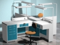 Стол зуботехнический на два рабочих места AR-E32
